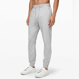 Lululemon City Sweat Jogger (Tall) in Heathered Ultra Light Grey / Sea Salt XL